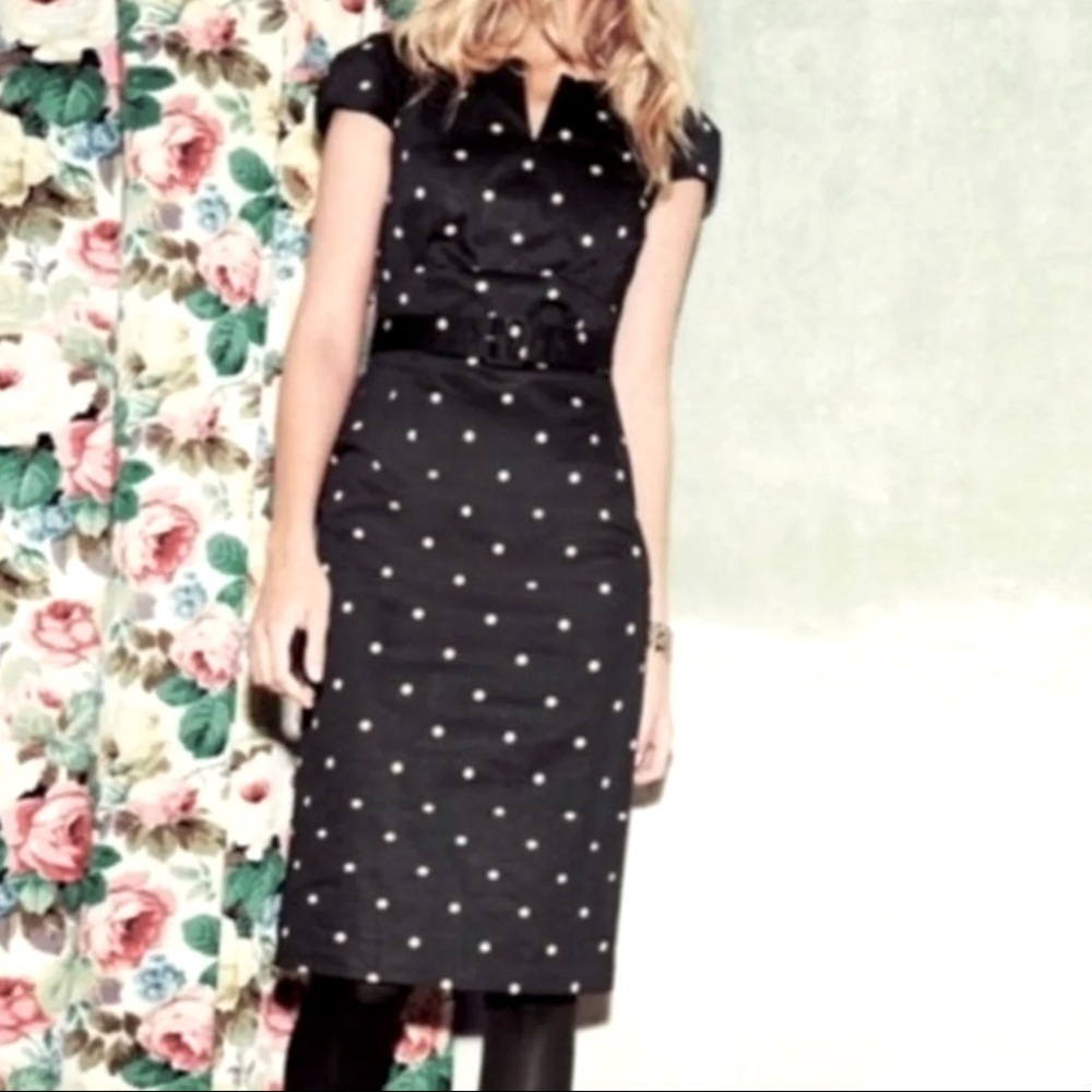 Boden Polka Dot Pencil Dress